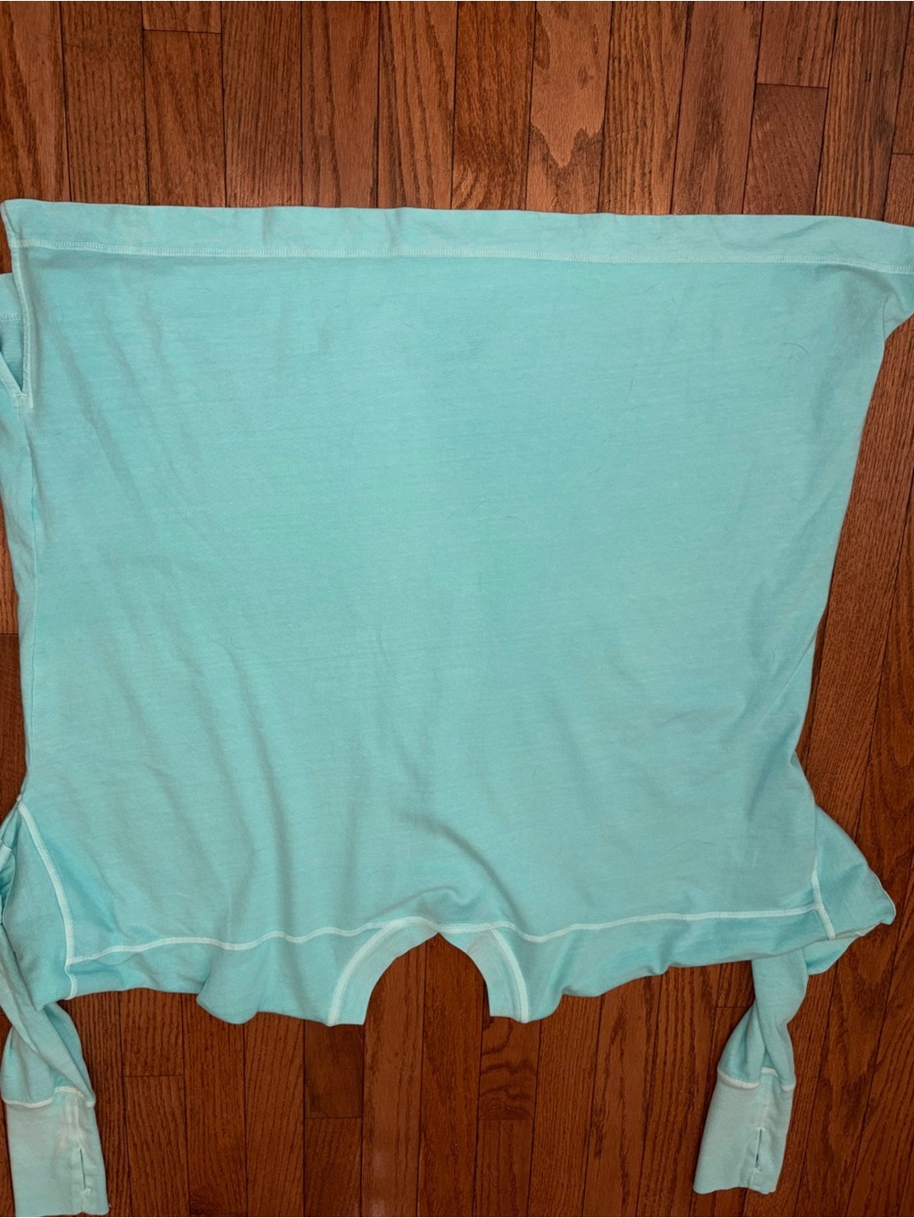 FP Movement by Free People Light Aqua V-Neck Pullover Medium - Picture 5 of 5